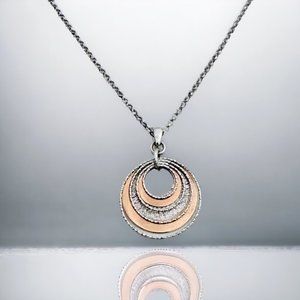 Rare Frederic Duclos Luminescent Circles Necklace